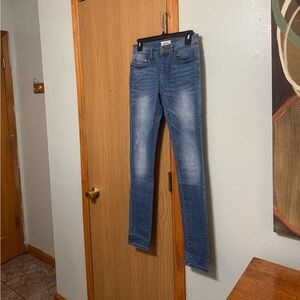 Evidnt Size 27 Medium Wash Mid-Rise Skinny Leg Jeans w/31.5" Inseam - EUC